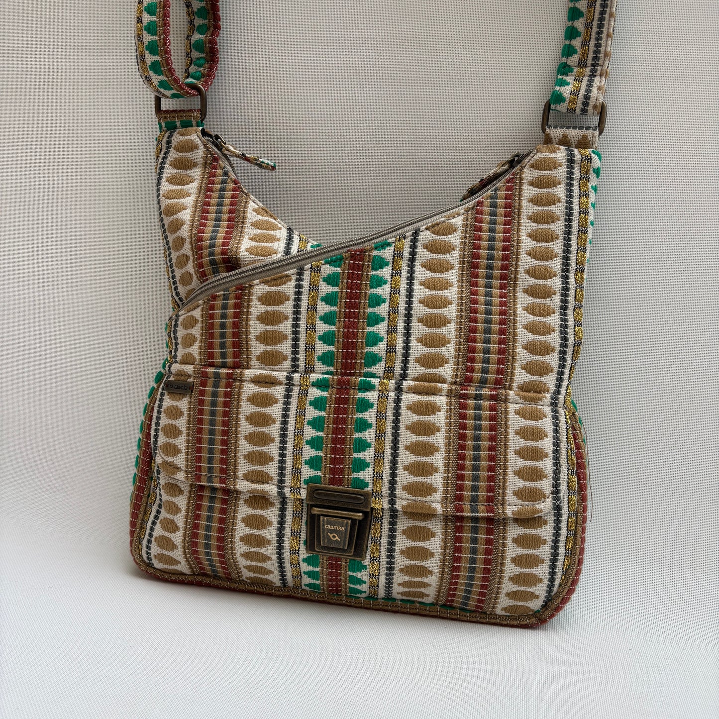 Bolso Bandolera Súper Caomka "Tribal Forest Spirit" · Pieza Única Núm. 18792