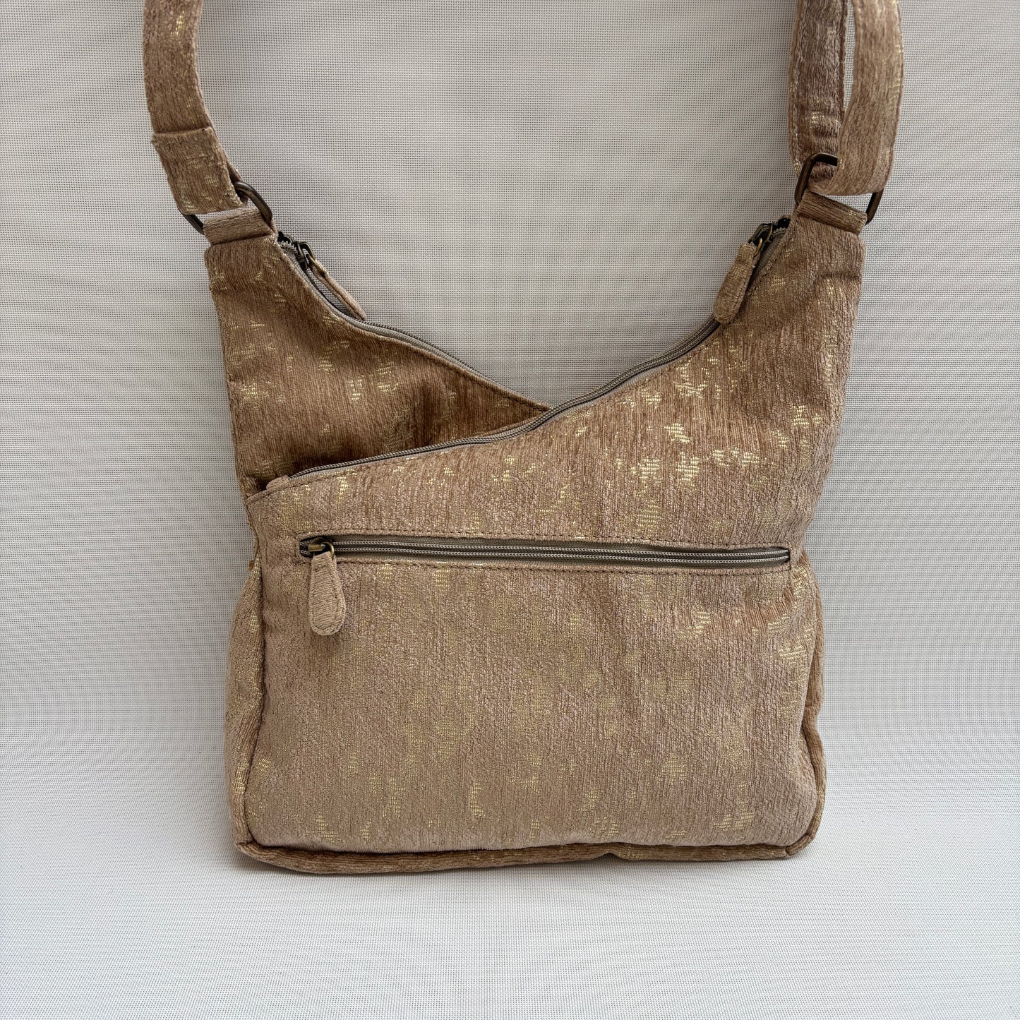 Bolso Bandolera Súper Caomka "Golden Sand Glow" · Pieza Única Núm. 18791