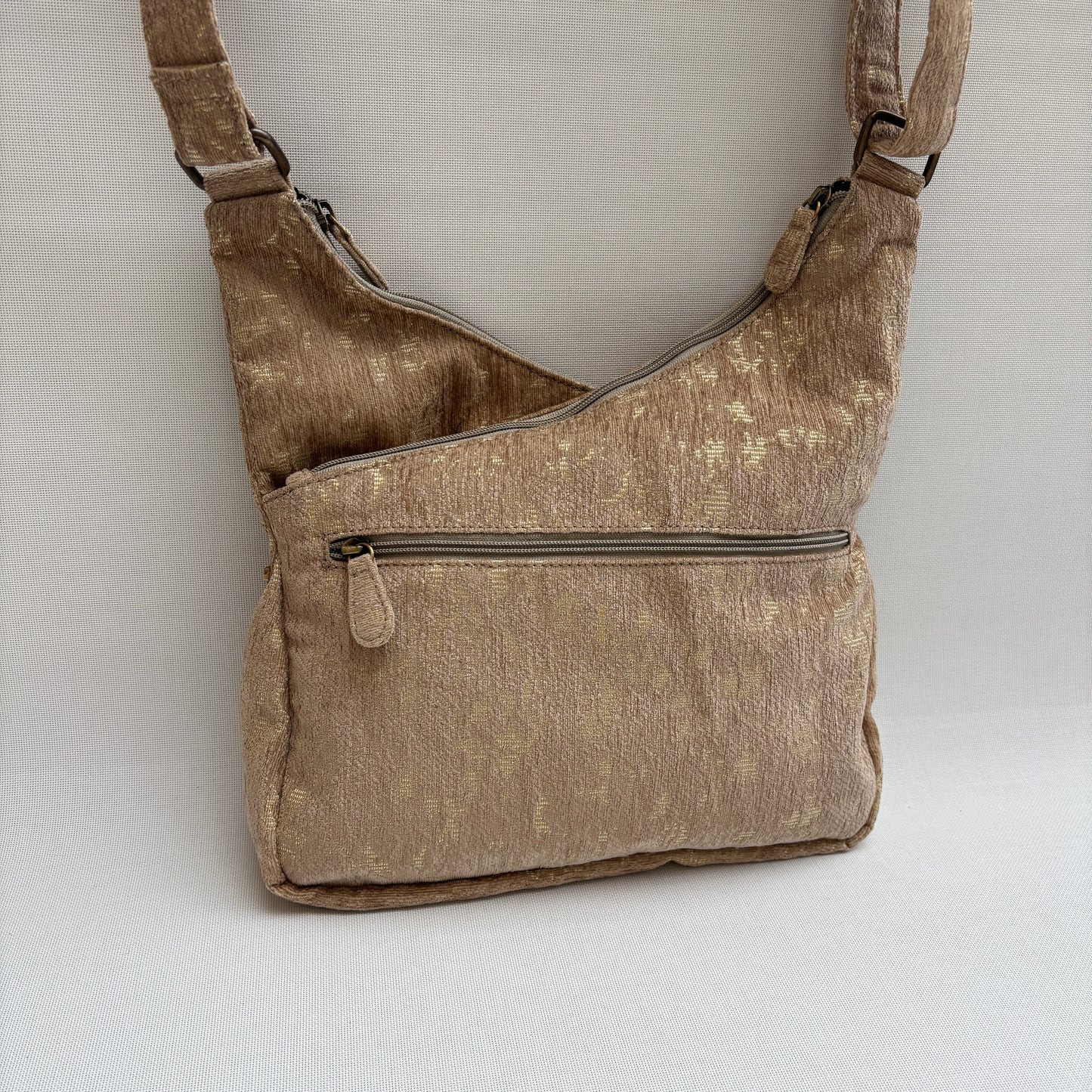 Bolso Bandolera Súper Caomka "Golden Sand Glow" · Pieza Única Núm. 18791