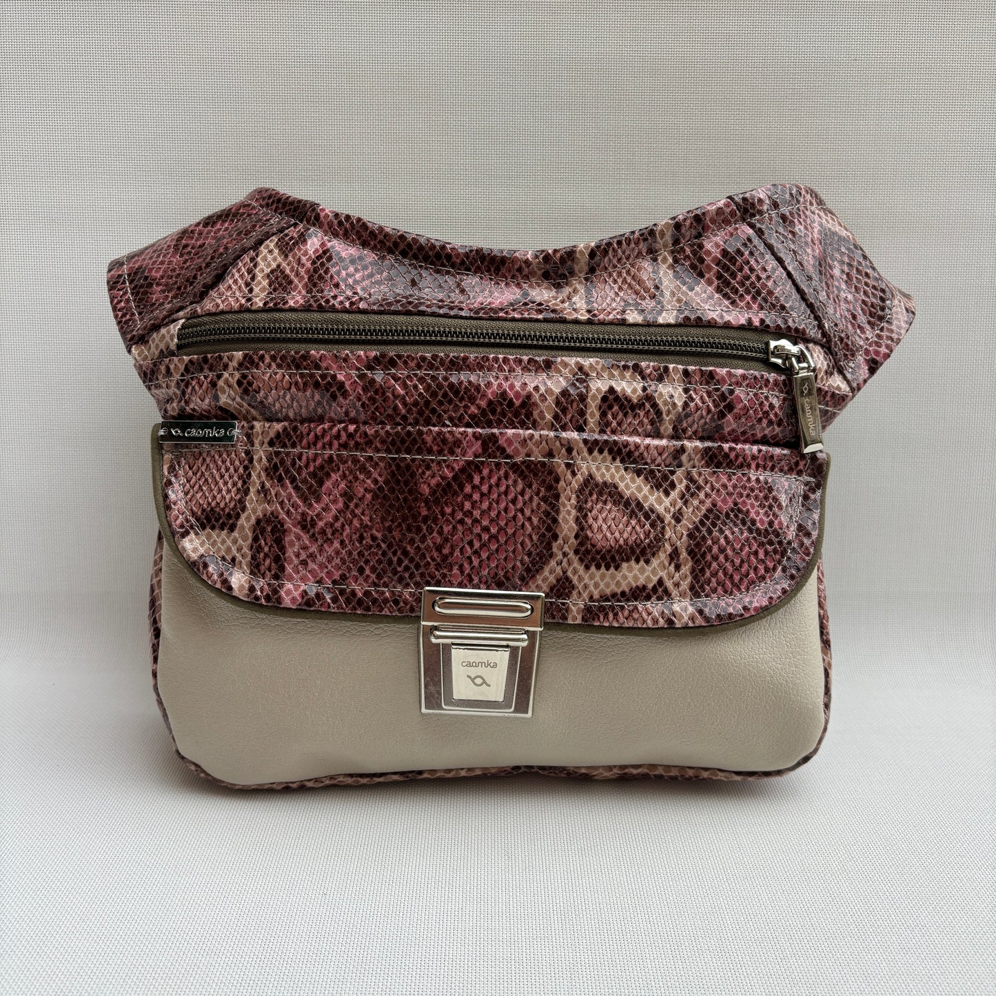 Riñonera "Special Pink Snake Soft" · Polipiel · Pieza Única Núm. 18186