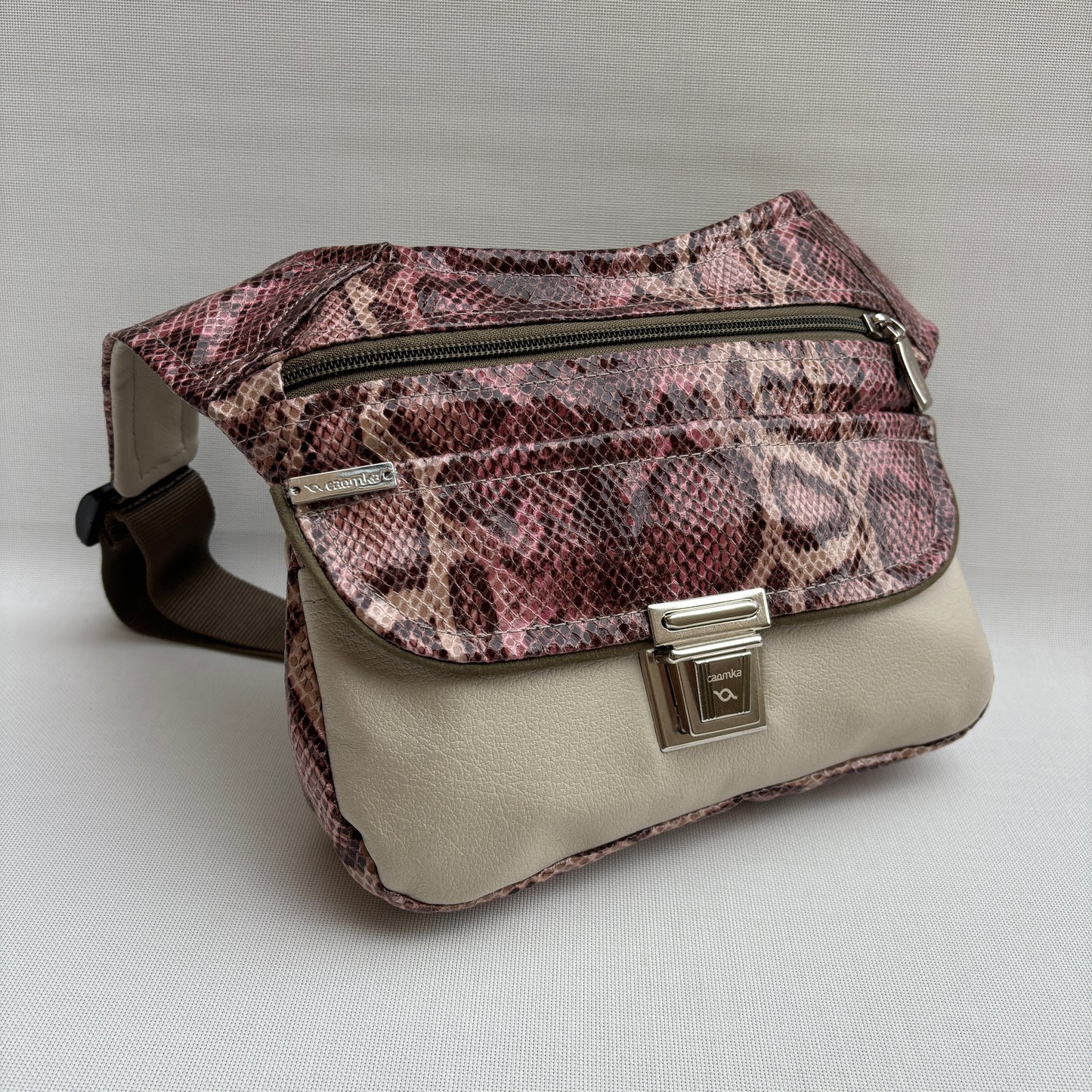Riñonera "Special Pink Snake Soft" · Polipiel · Pieza Única Núm. 18186