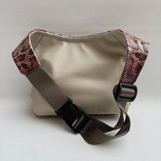 Riñonera "Special Pink Snake Soft" · Polipiel · Pieza Única Núm. 18186