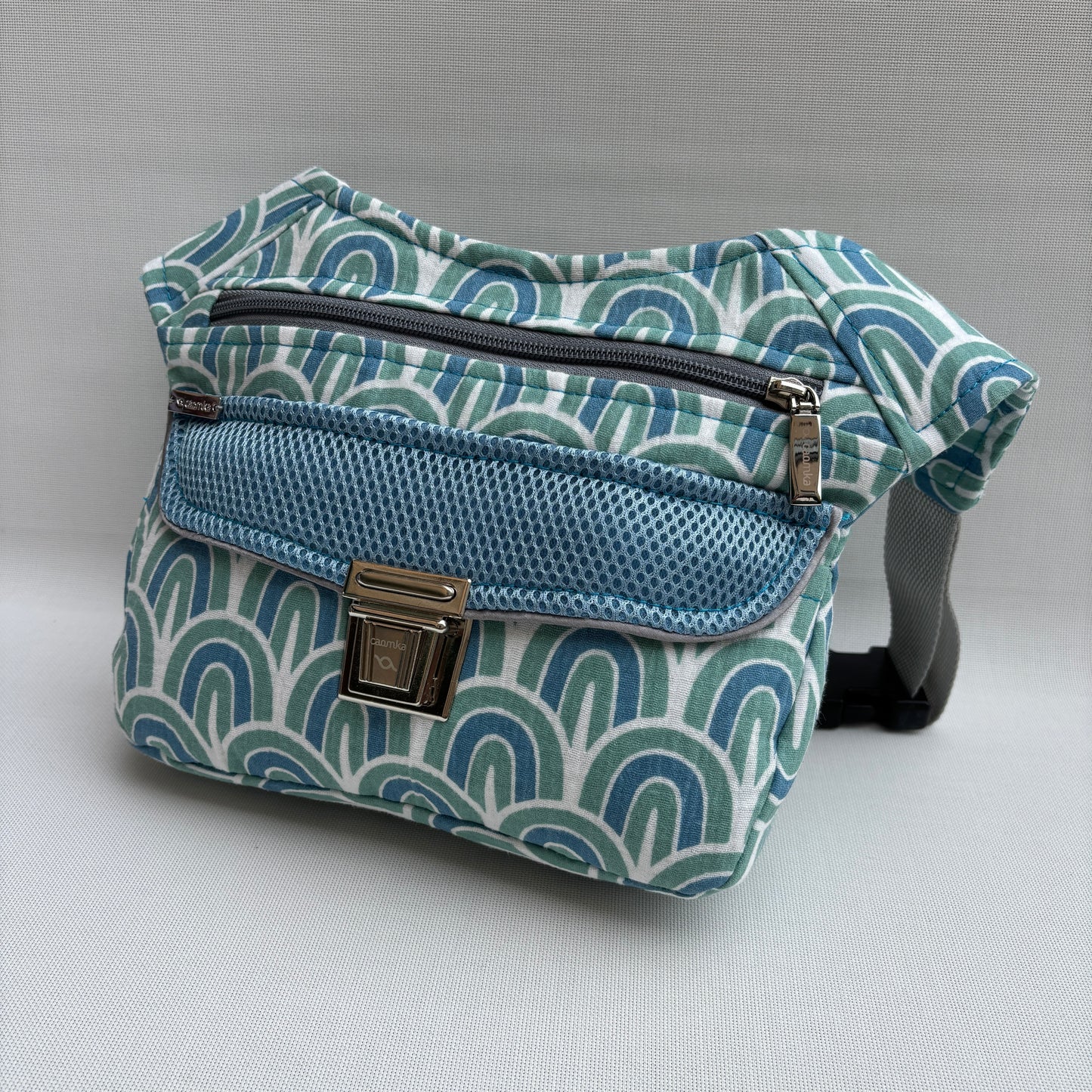 Riñonera "Special Blue Waves" + Bolsillo trasero · Pieza Única Núm. 18134