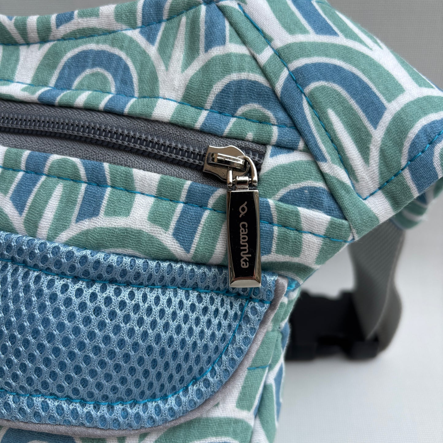 Riñonera "Special Blue Waves" + Bolsillo trasero · Pieza Única Núm. 18134