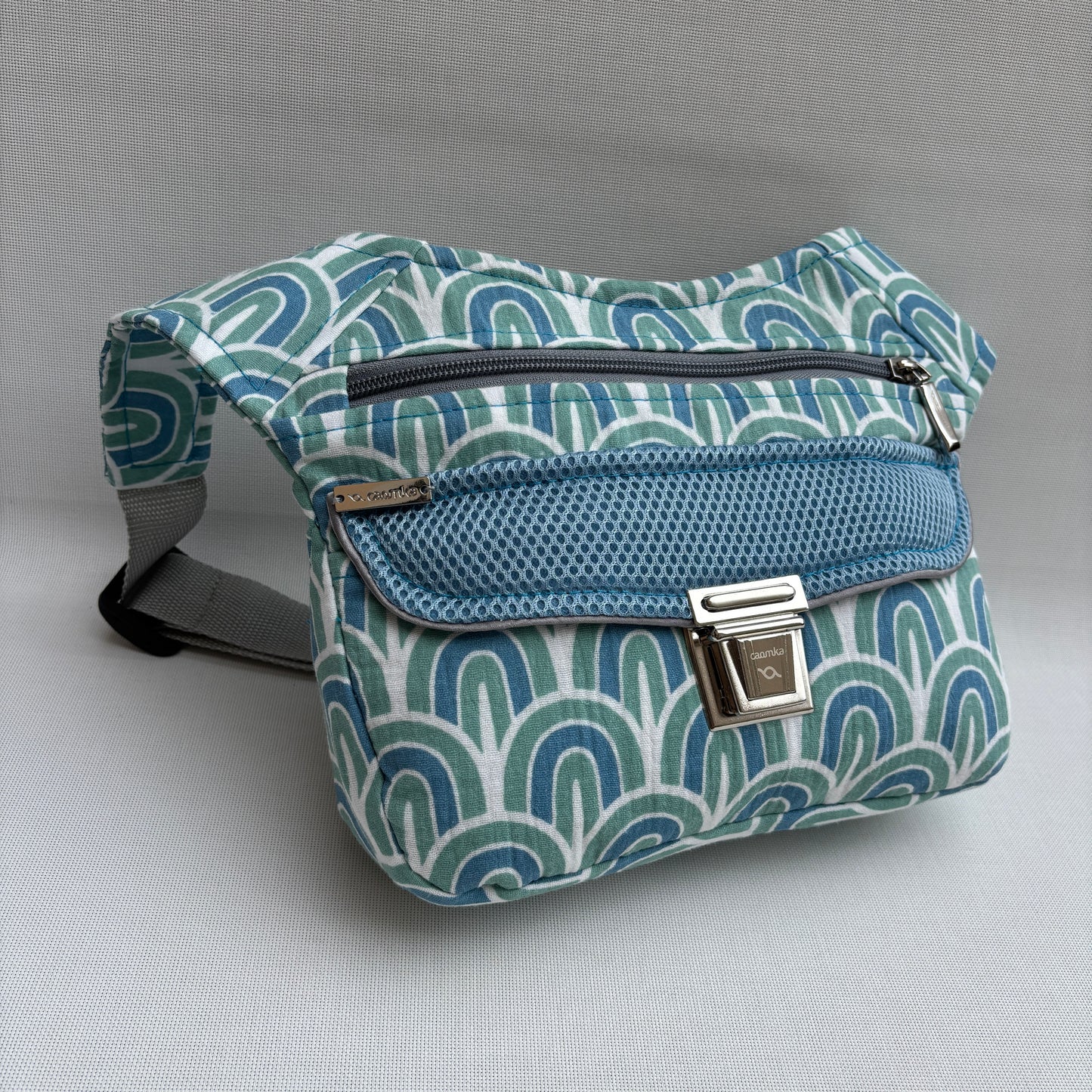 Riñonera "Special Blue Waves" + Bolsillo trasero · Pieza Única Núm. 18134