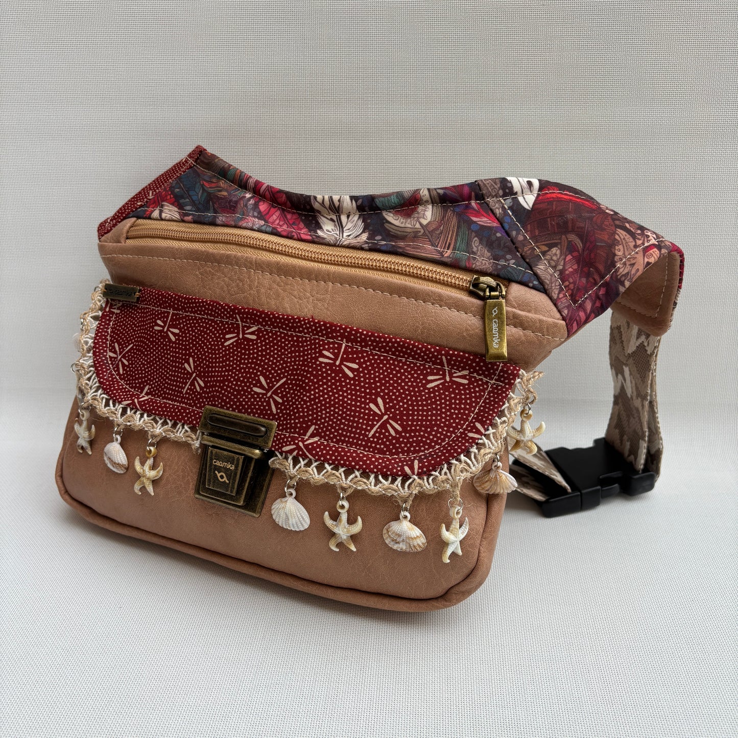 Riñonera "Special Boho Shells Top" · Polipiel · Pieza Única Núm. 18158