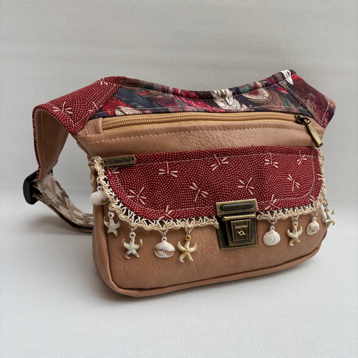 Riñonera "Special Boho Shells Top" · Polipiel · Pieza Única Núm. 18158