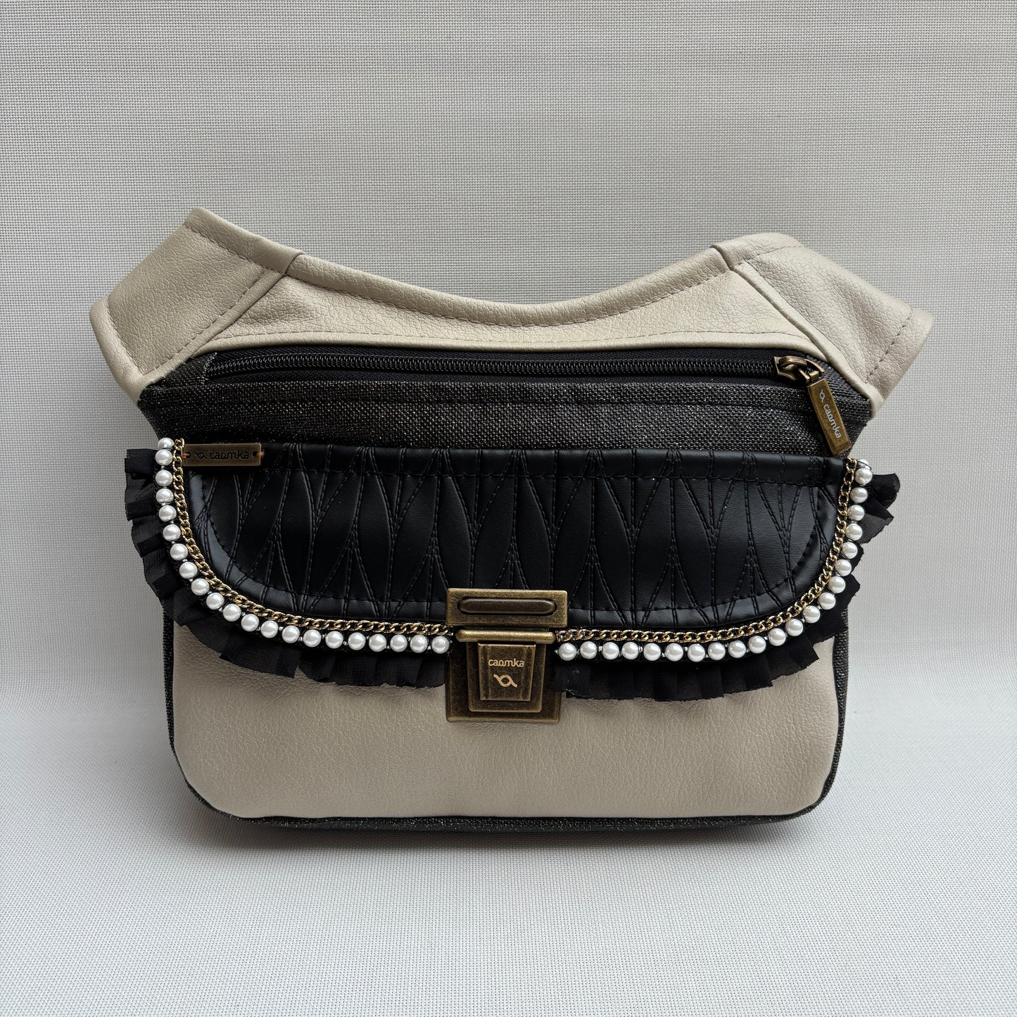 Riñonera "Elegant Praga Luxury Top" + Bolsillo trasero · Polipiel · Pieza Única Núm. 18306