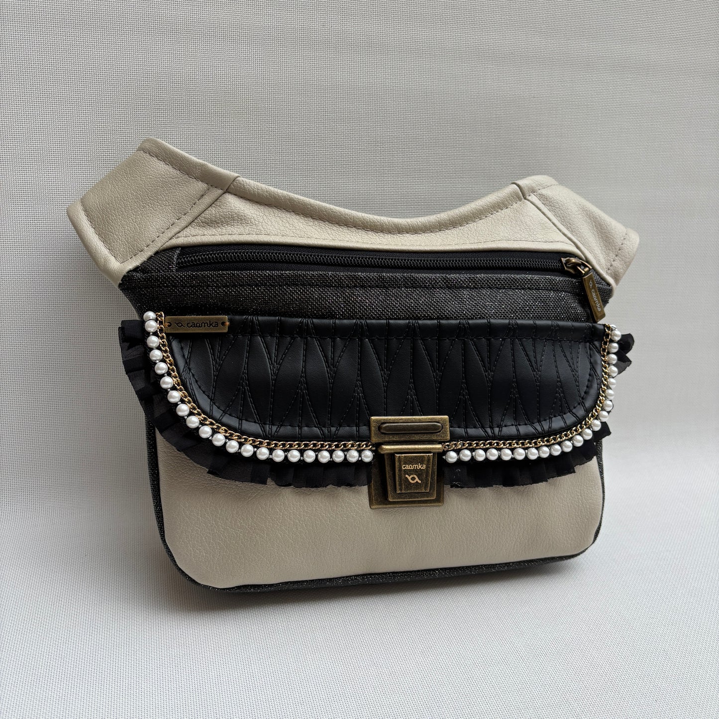 Riñonera "Elegant Praga Luxury Top" + Bolsillo trasero · Polipiel · Pieza Única Núm. 18306