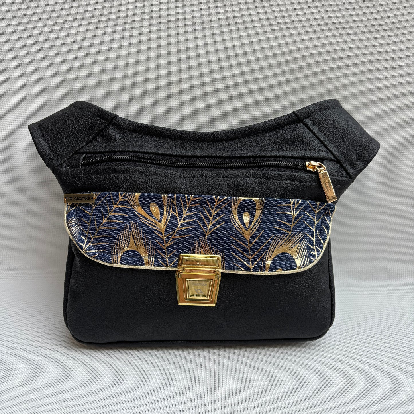 Riñonera "Elegant Golden Top Class" + Bolsillo trasero · Polipiel · Pieza Única Núm. 18307
