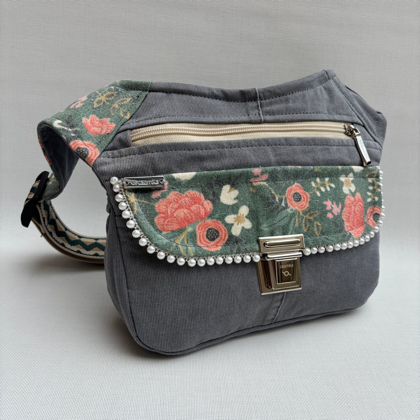 Riñonera "Nepal Mandalas ♻️ Jeans Recycled ♻️ · Pieza Única Núm. 17377