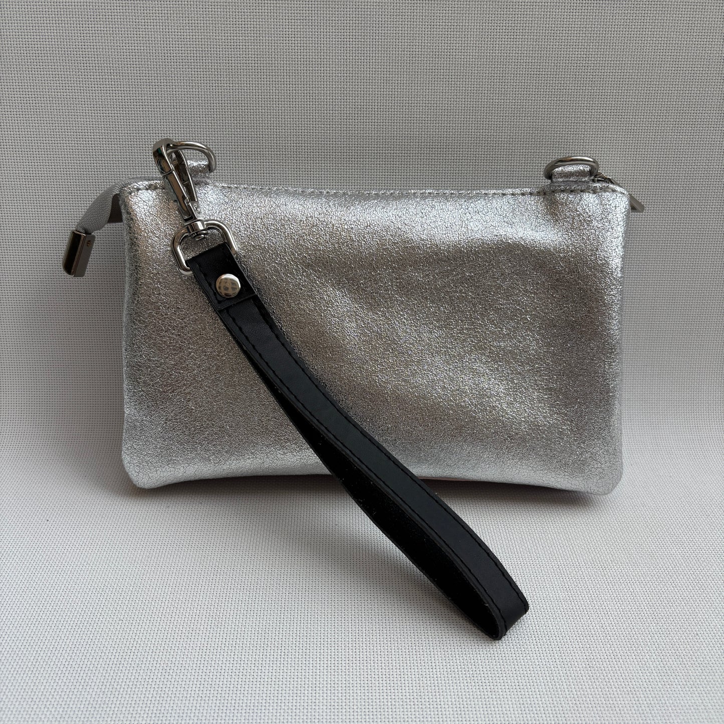 Riñonera multifunción ELEGANT NANO "Silver Sky" · Piel · Pieza Exclusiva Núm. 18147