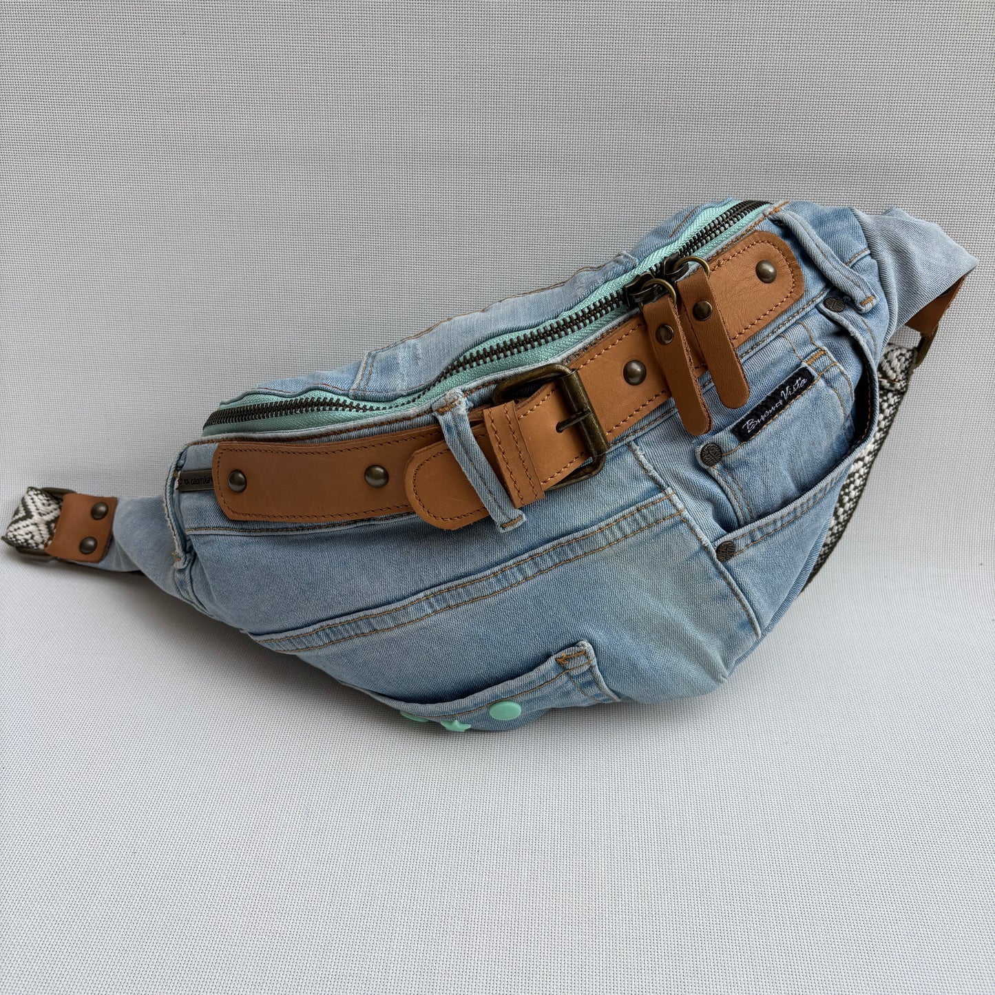 Maxi Retro Chic ♻️ Jeans Recycled ♻️ · Limited Edition · Unique Piece No. 12791