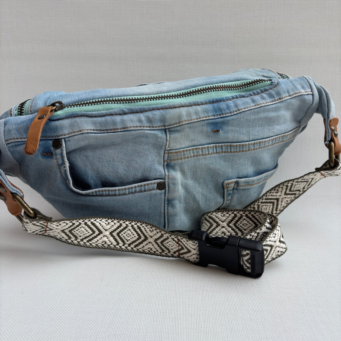 Maxi Retro Chic ♻️ Jeans Recycled ♻️ · Limited Edition · Unique Piece No. 12791