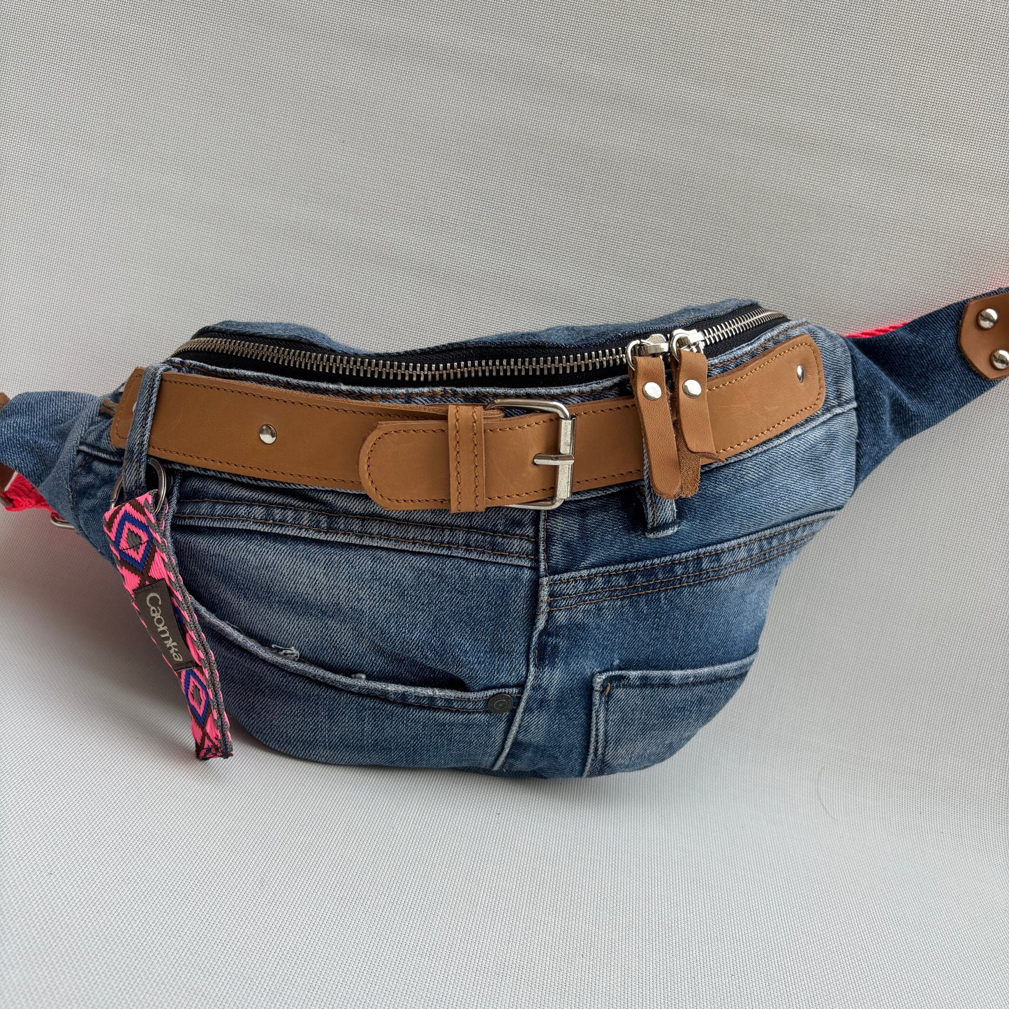 Maxi Retro Chic ♻️ Jeans Recycled ♻️ · Limited Edition · Unique Piece No. 12791