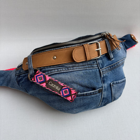 Riñonera RetroChic “Belt Edition” ♻️ Jeans Recycled ♻️ · Edición Limitada · Pieza Única Núm. 18123