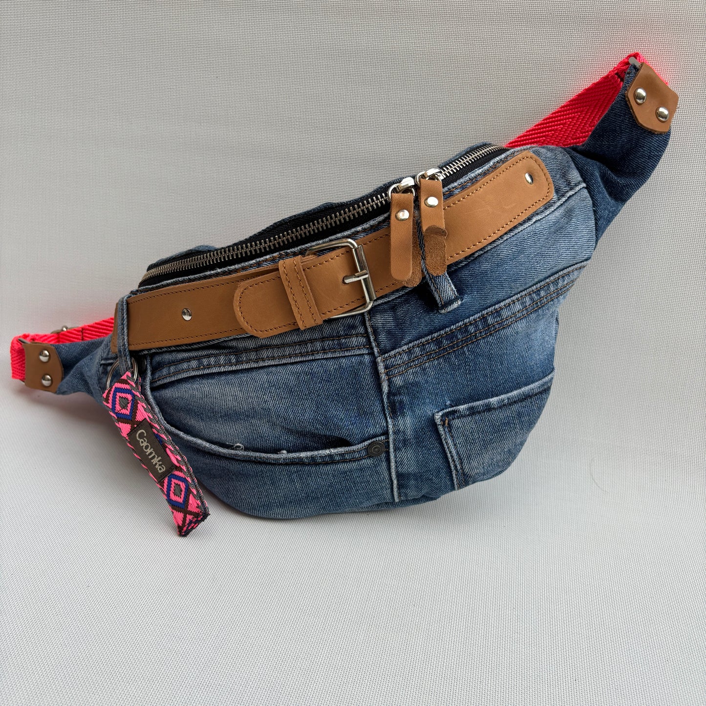 Maxi Retro Chic ♻️ Jeans Recycled ♻️ · Limited Edition · Unique Piece No. 12791