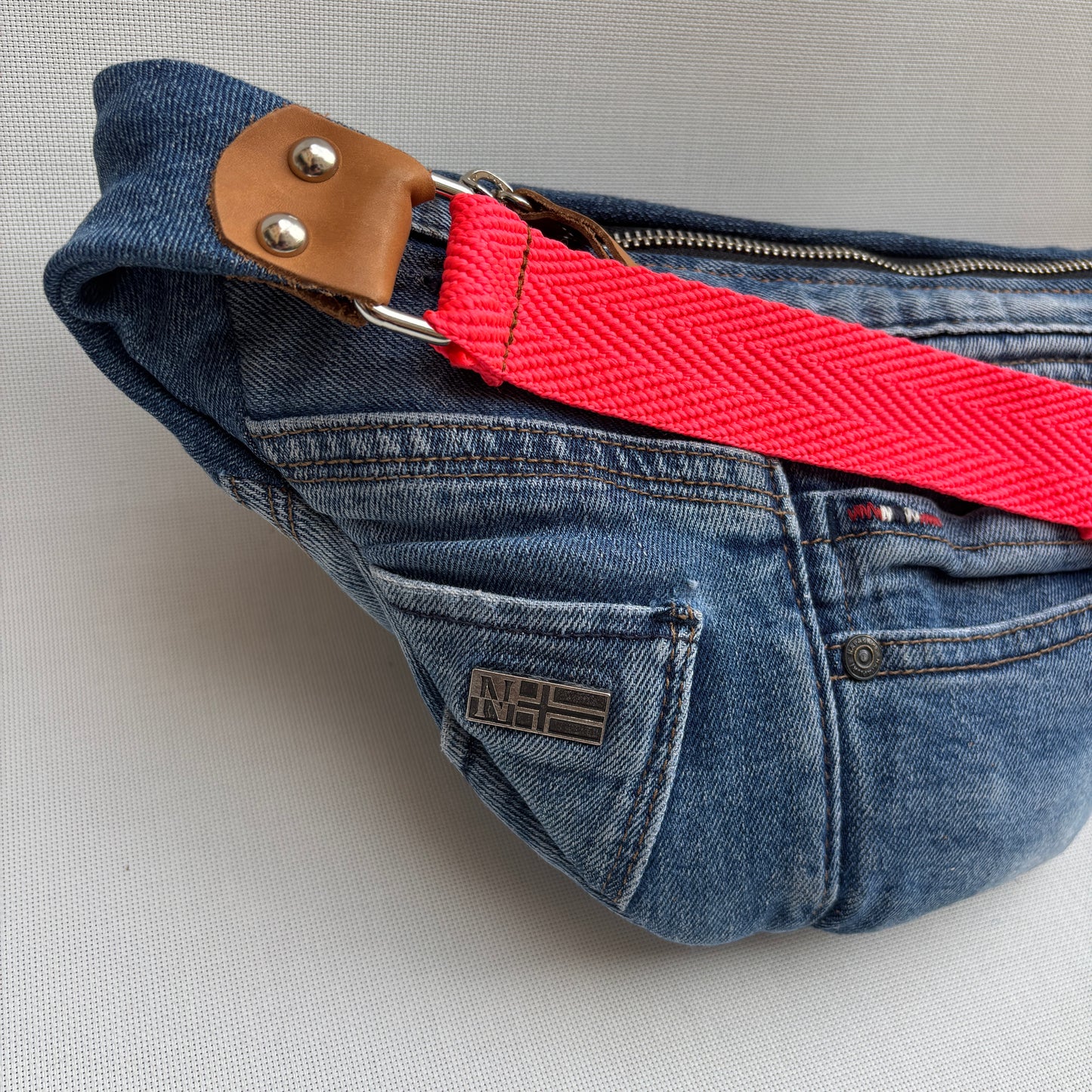 Maxi Retro Chic ♻️ Jeans Recycled ♻️ · Limited Edition · Unique Piece No. 12791