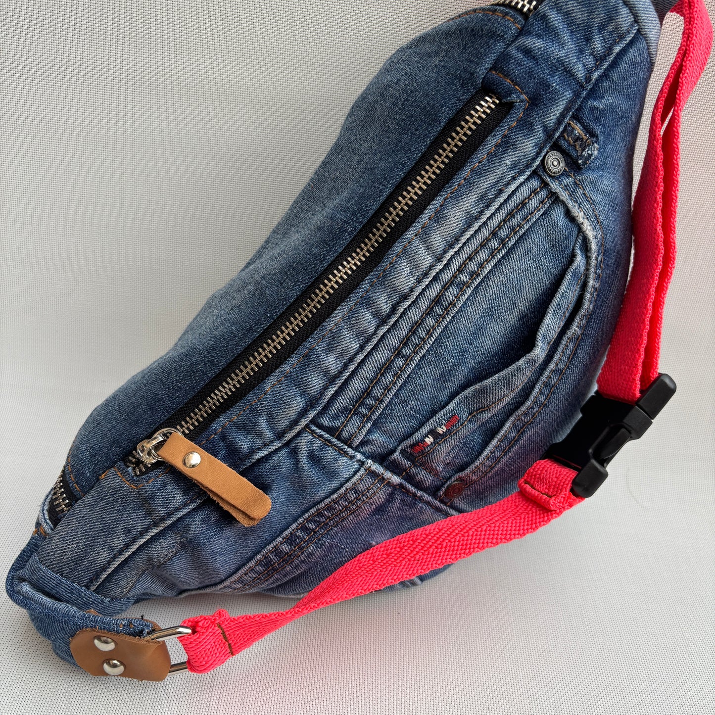 Maxi Retro Chic ♻️ Jeans Recycled ♻️ · Limited Edition · Unique Piece No. 12791