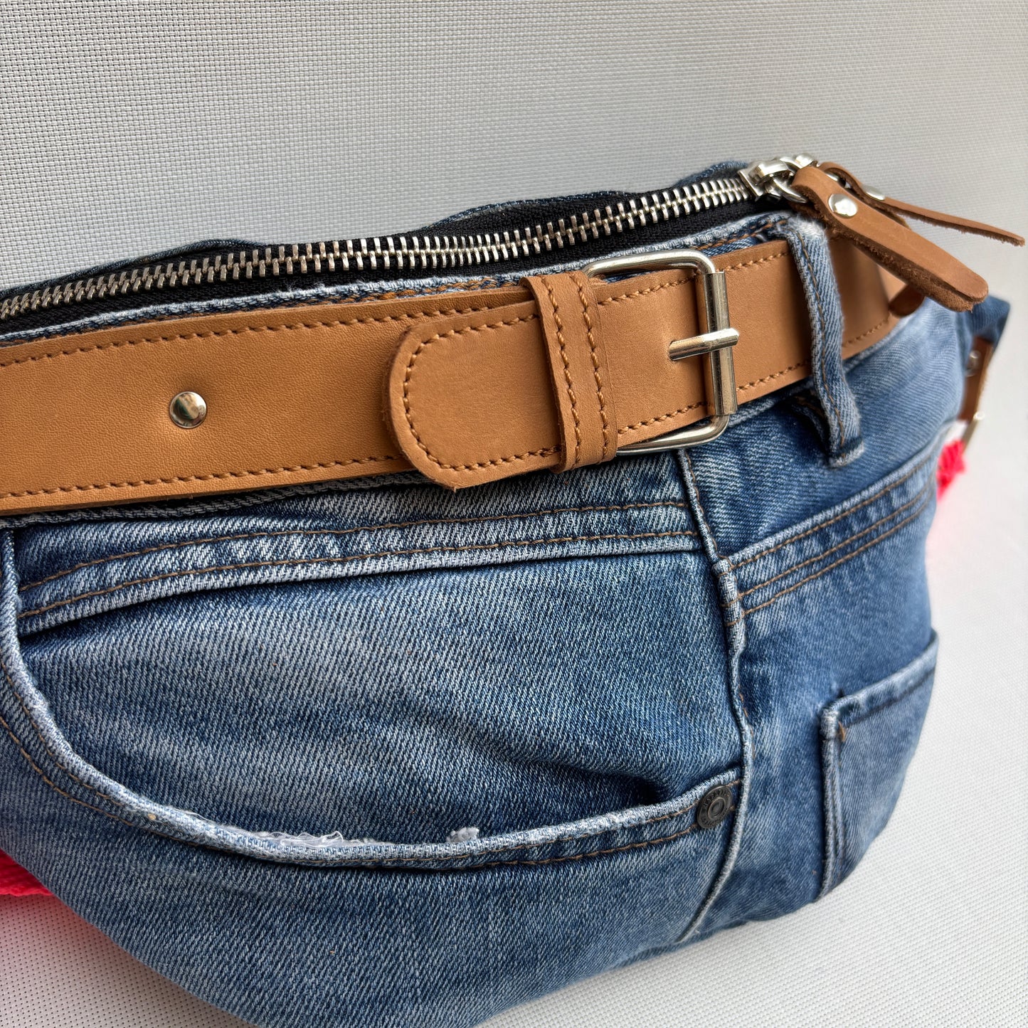 Maxi Retro Chic ♻️ Jeans Recycled ♻️ · Limited Edition · Unique Piece No. 12791
