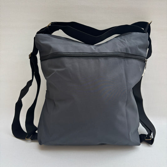 Mochila - Bolso - Tote Bag - Impermeable · Mutifunción · "Nepal" Color Gris Oscuro · Súper ligera · Pieza 17405