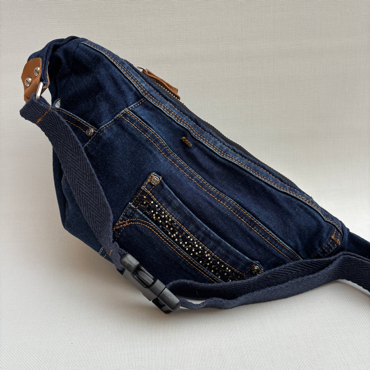 Maxi Retro Chic ♻️ Jeans Recycled ♻️ · Limited Edition · Unique Piece No. 12791