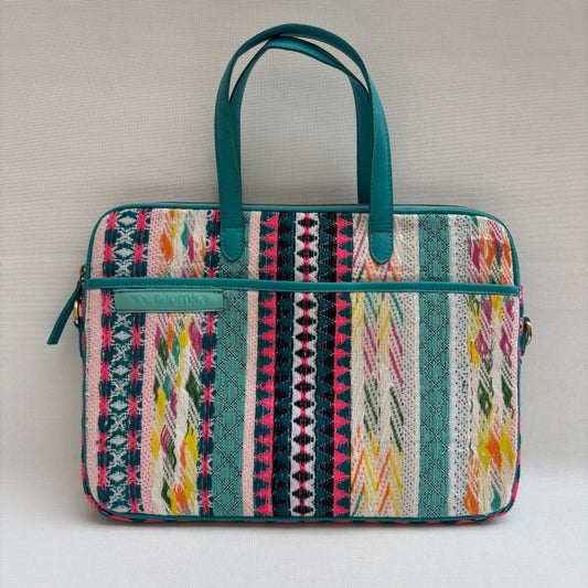 Bolso Porta Portátil “Tribe Aqua Joy" · Pieza Única Núm. 18918