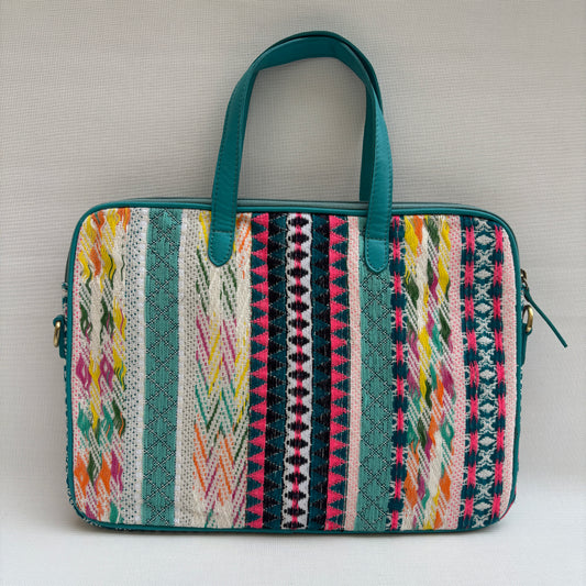 Bolso Porta Portátil “Tribe Aqua Joy" · Pieza Única Núm. 18918