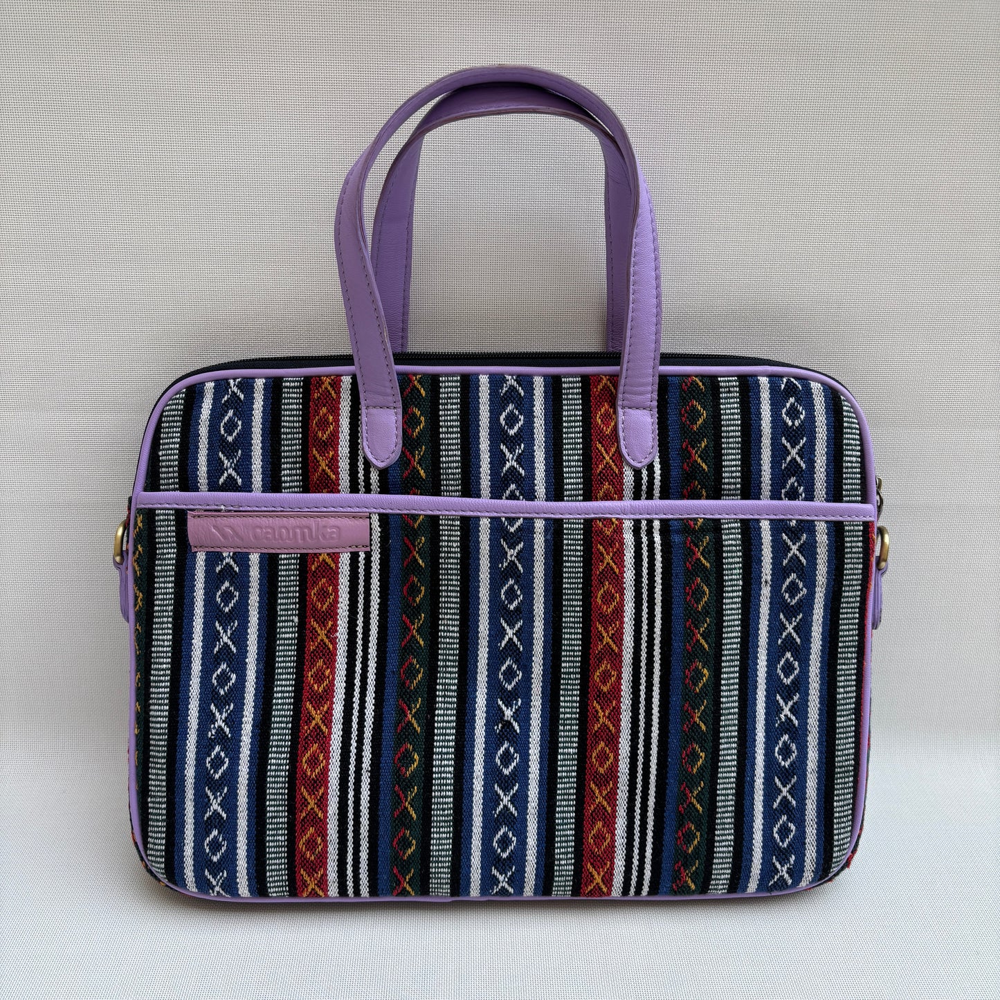 Bolso Porta Portátil “Ethnic Violet Soul” · Pieza Única Núm. 18914