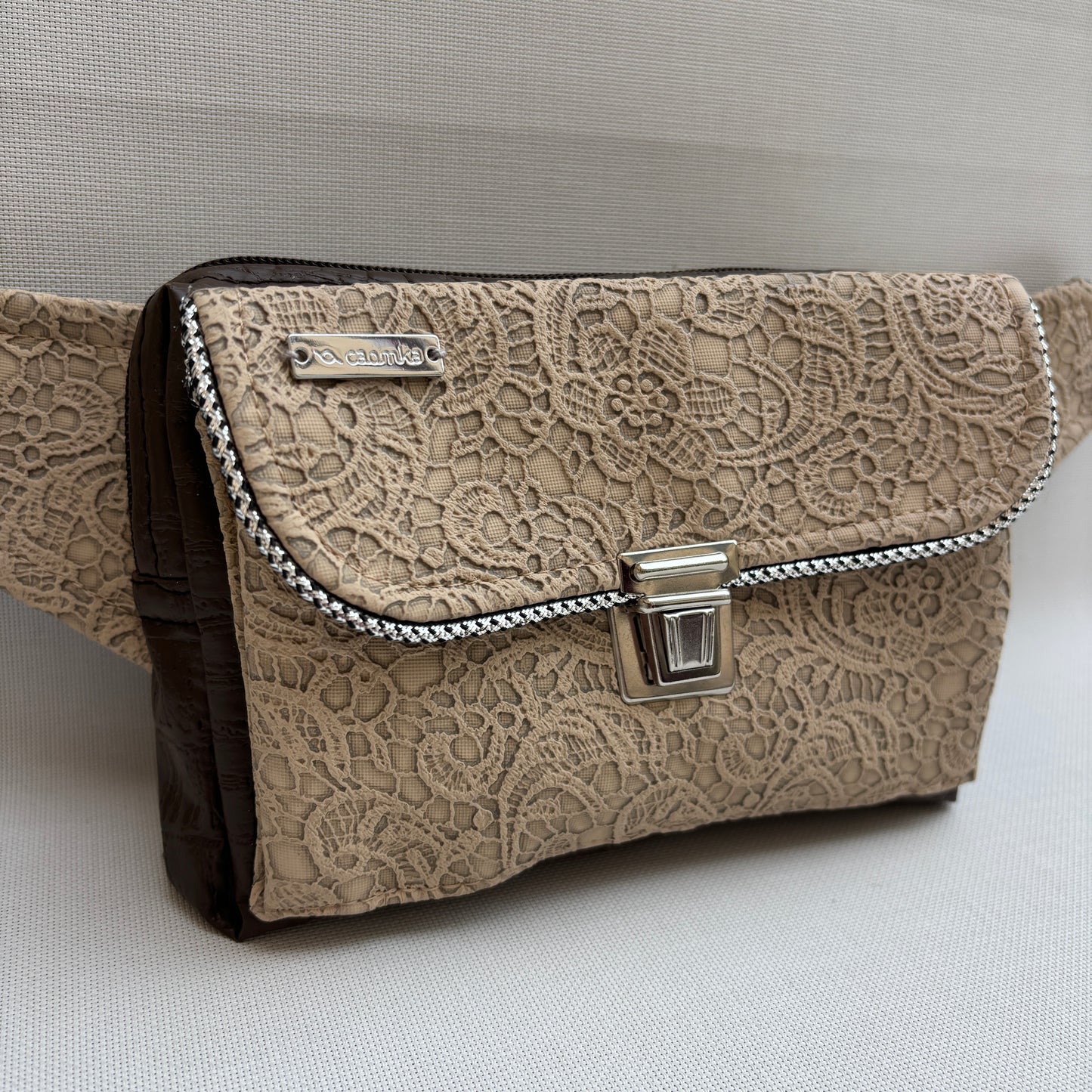 Riñonera Urban "Elegant Party Browns" · Polipiel · Pieza Única Núm. 18906