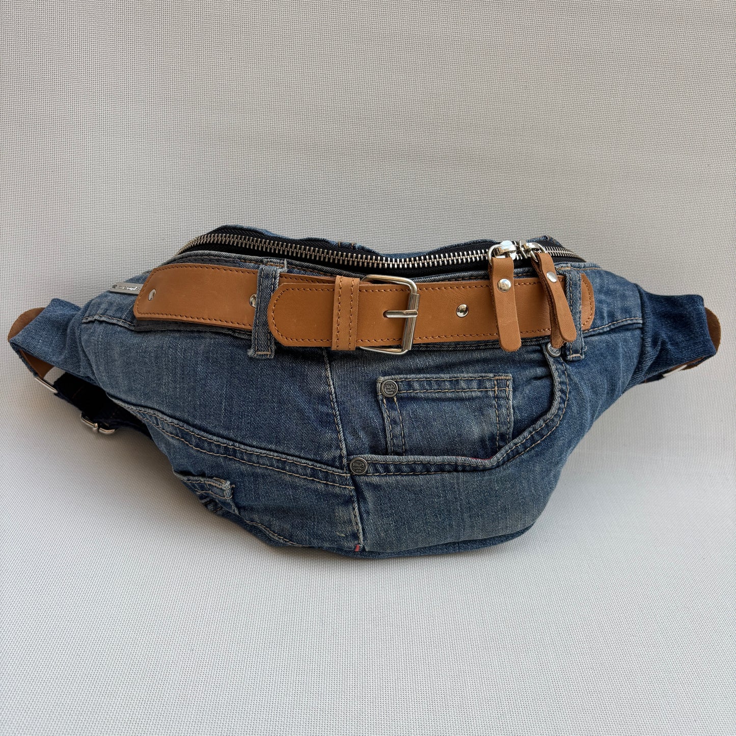 Maxi Retro Chic ♻️ Jeans Recycled ♻️ · Limited Edition · Unique Piece No. 12791