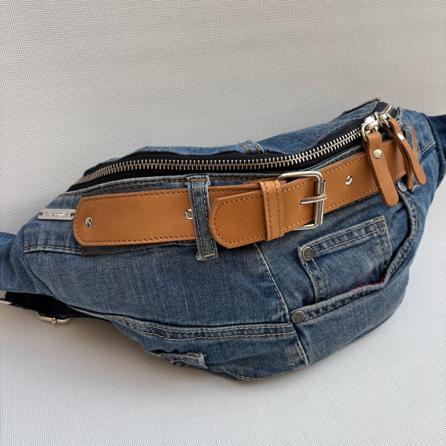 Maxi Retro Chic ♻️ Jeans Recycled ♻️ · Limited Edition · Unique Piece No. 12791