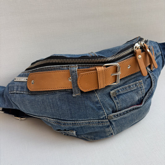 Maxi Retro Chic ♻️ Jeans Recycled ♻️ · Limited Edition · Unique Piece No. 12791