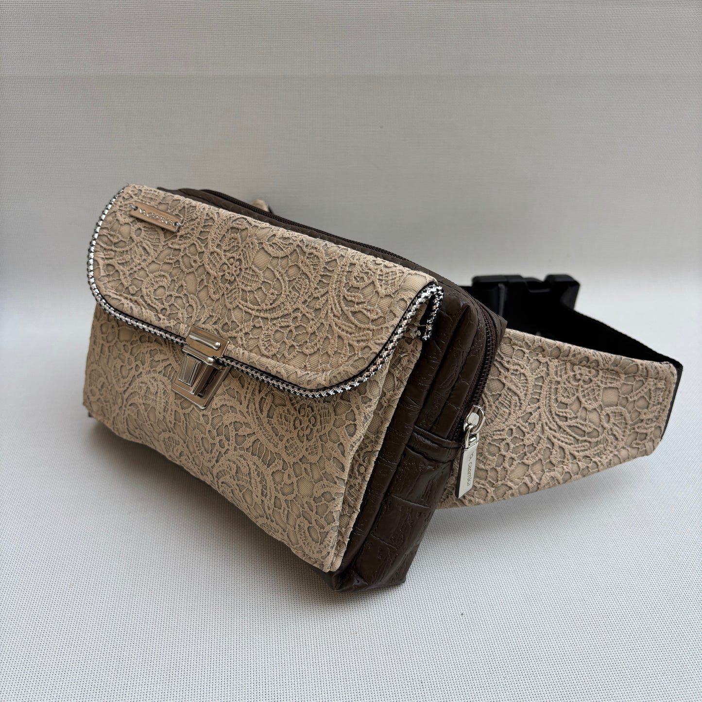 Riñonera Urban "Elegant Party Browns" · Polipiel · Pieza Única Núm. 18906