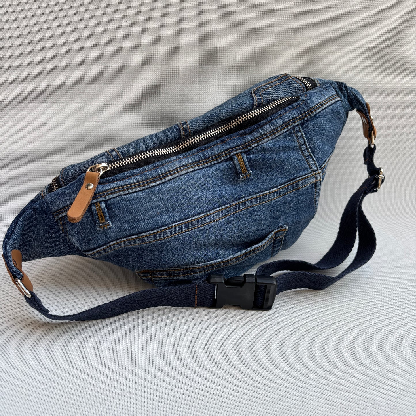 Maxi Retro Chic ♻️ Jeans Recycled ♻️ · Limited Edition · Unique Piece No. 12791