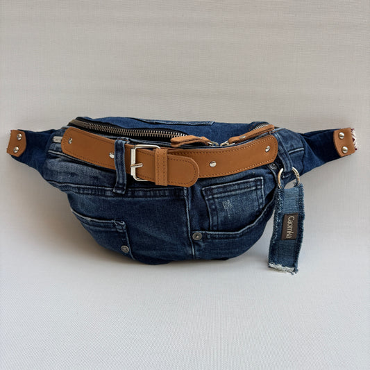 Maxi Retro Chic ♻️ Jeans Recycled ♻️ · Limited Edition · Unique Piece No. 12791