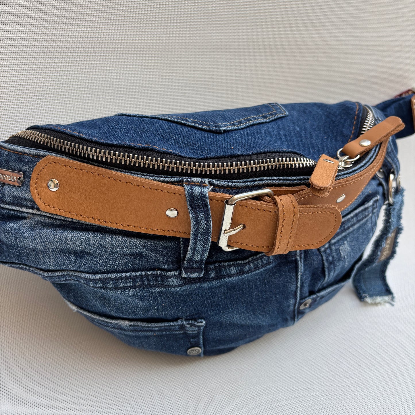 Maxi Retro Chic ♻️ Jeans Recycled ♻️ · Limited Edition · Unique Piece No. 12791