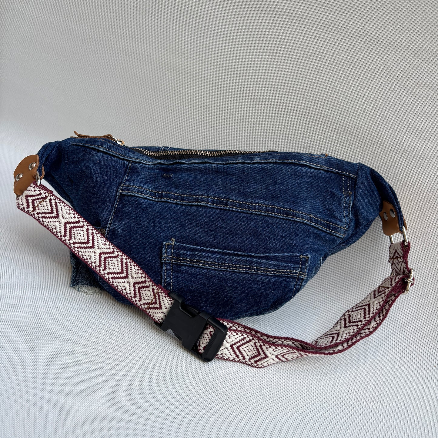 Maxi Retro Chic ♻️ Jeans Recycled ♻️ · Limited Edition · Unique Piece No. 12791