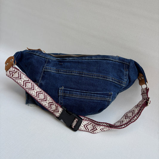 Maxi Retro Chic ♻️ Jeans Recycled ♻️ · Limited Edition · Unique Piece No. 12791