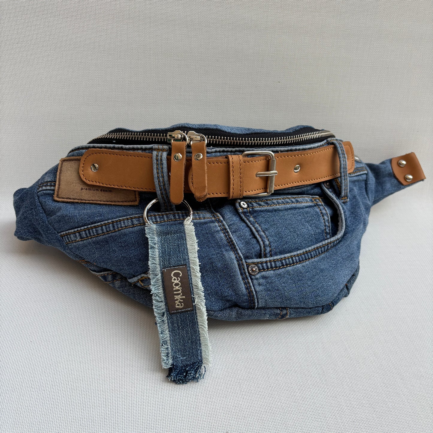 Riñonera RetroChic “Belt Edition” ♻️ Jeans Recycled ♻️ · Edición Limitada · Pieza Única Núm. 18202