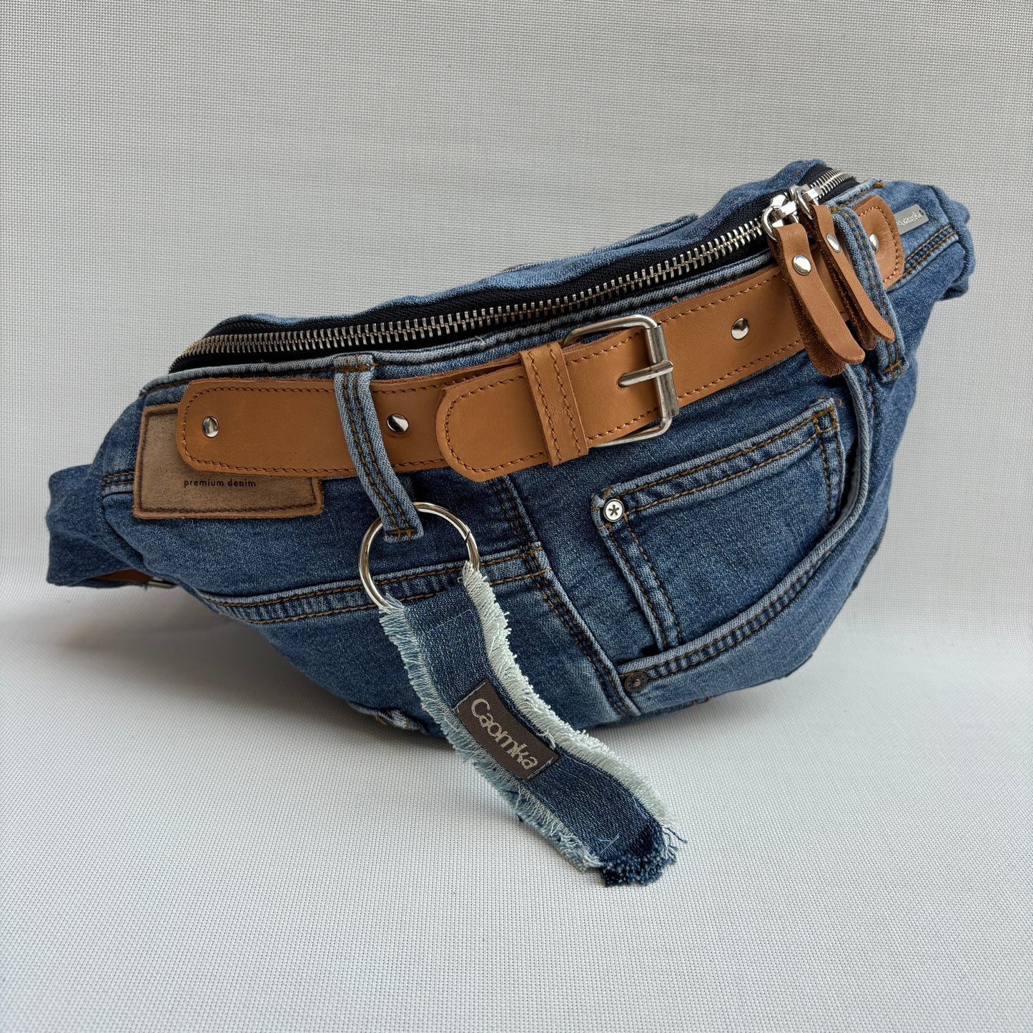 Riñonera RetroChic “Belt Edition” ♻️ Jeans Recycled ♻️ · Edición Limitada · Pieza Única Núm. 18202