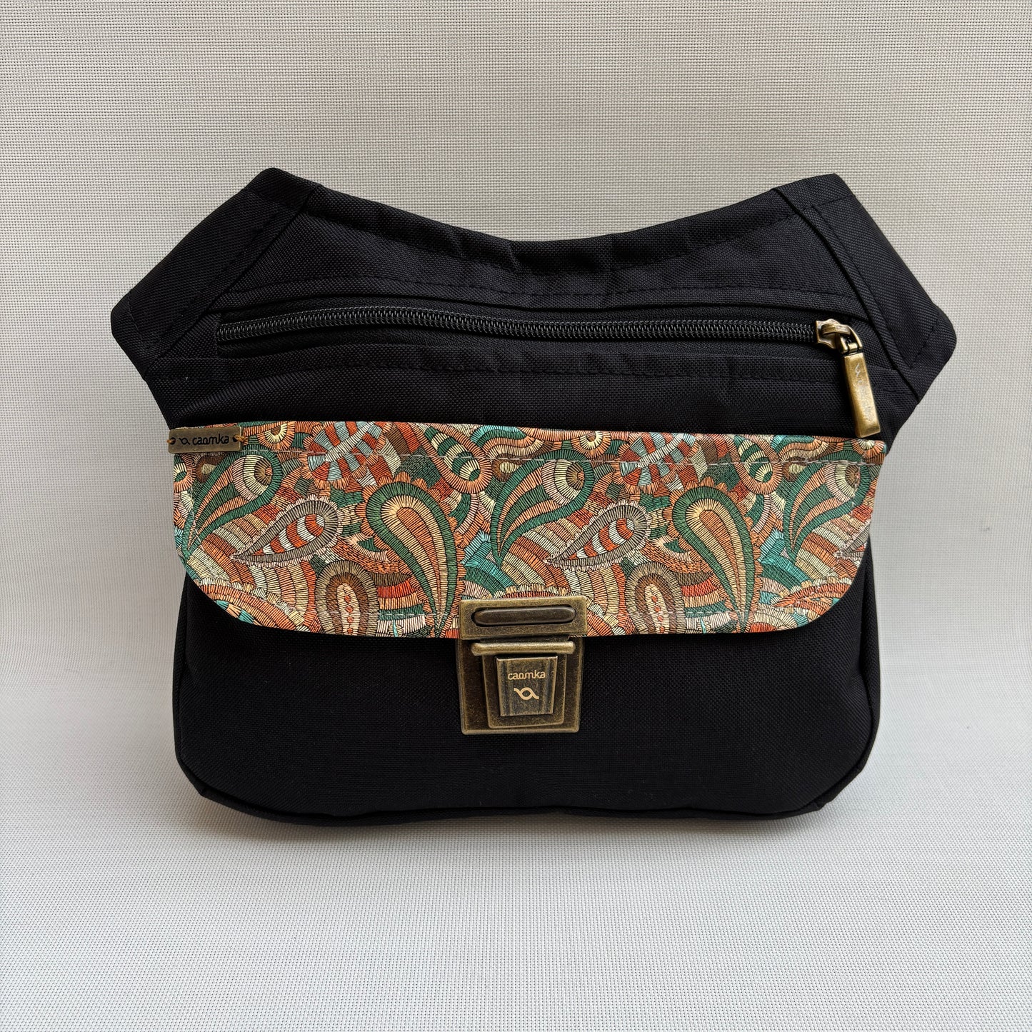 Riñonera "Black Cachemir" · Cordura Impermeable · Pieza Única Núm. 16662