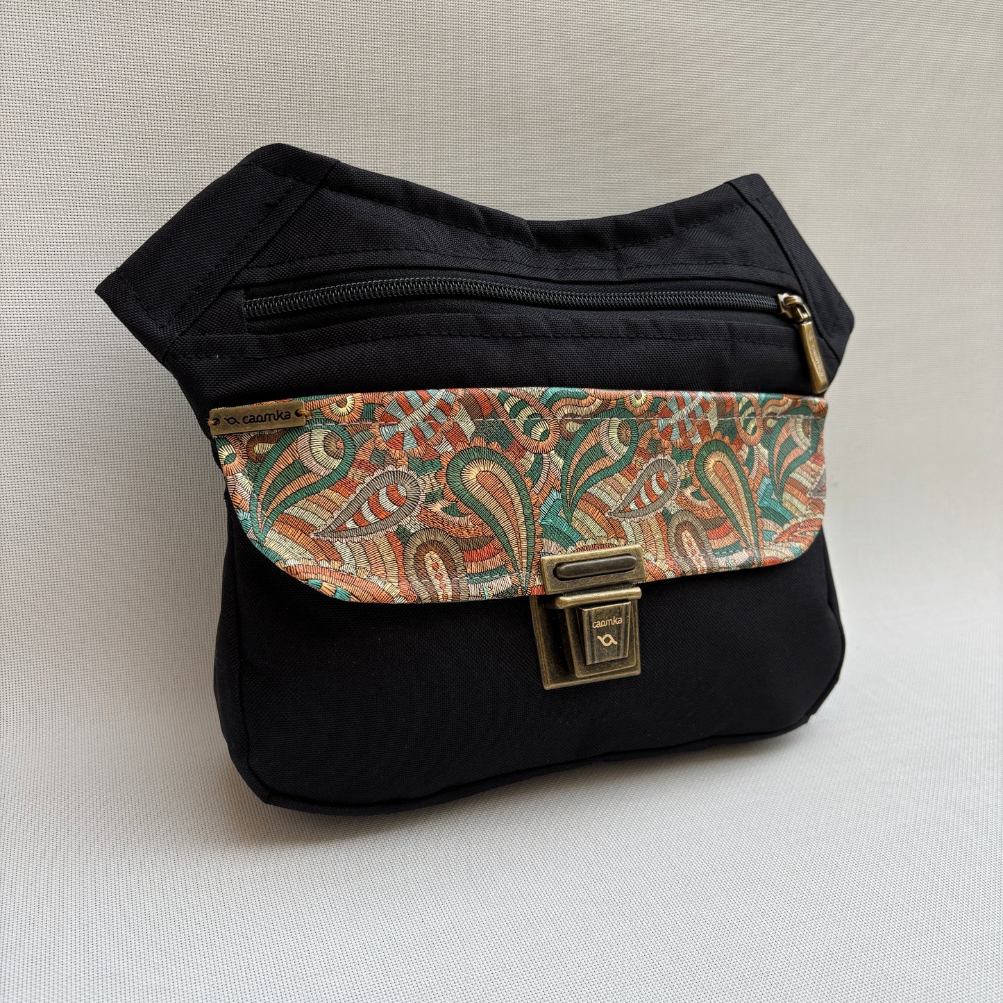 Riñonera "Black Cachemir" · Cordura Impermeable · Pieza Única Núm. 16662