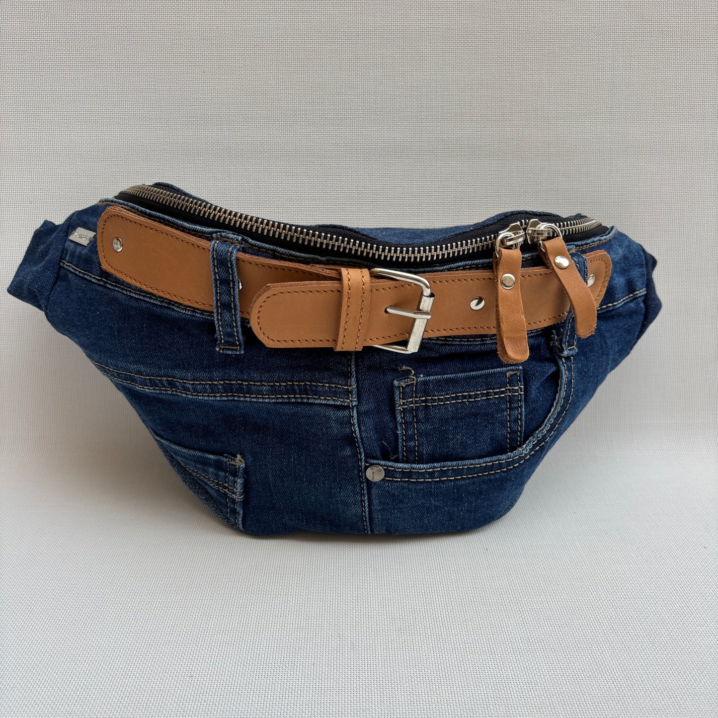 Maxi Retro Chic ♻️ Jeans Recycled ♻️ · Limited Edition · Unique Piece No. 12791