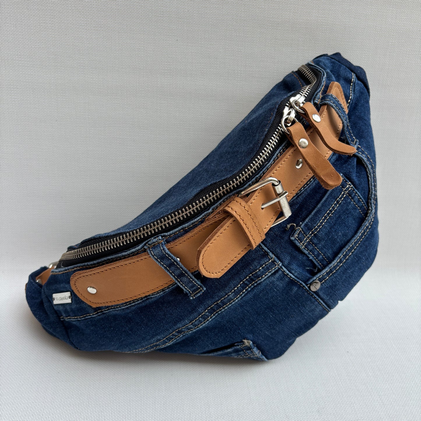 Maxi Retro Chic ♻️ Jeans Recycled ♻️ · Limited Edition · Unique Piece No. 12791