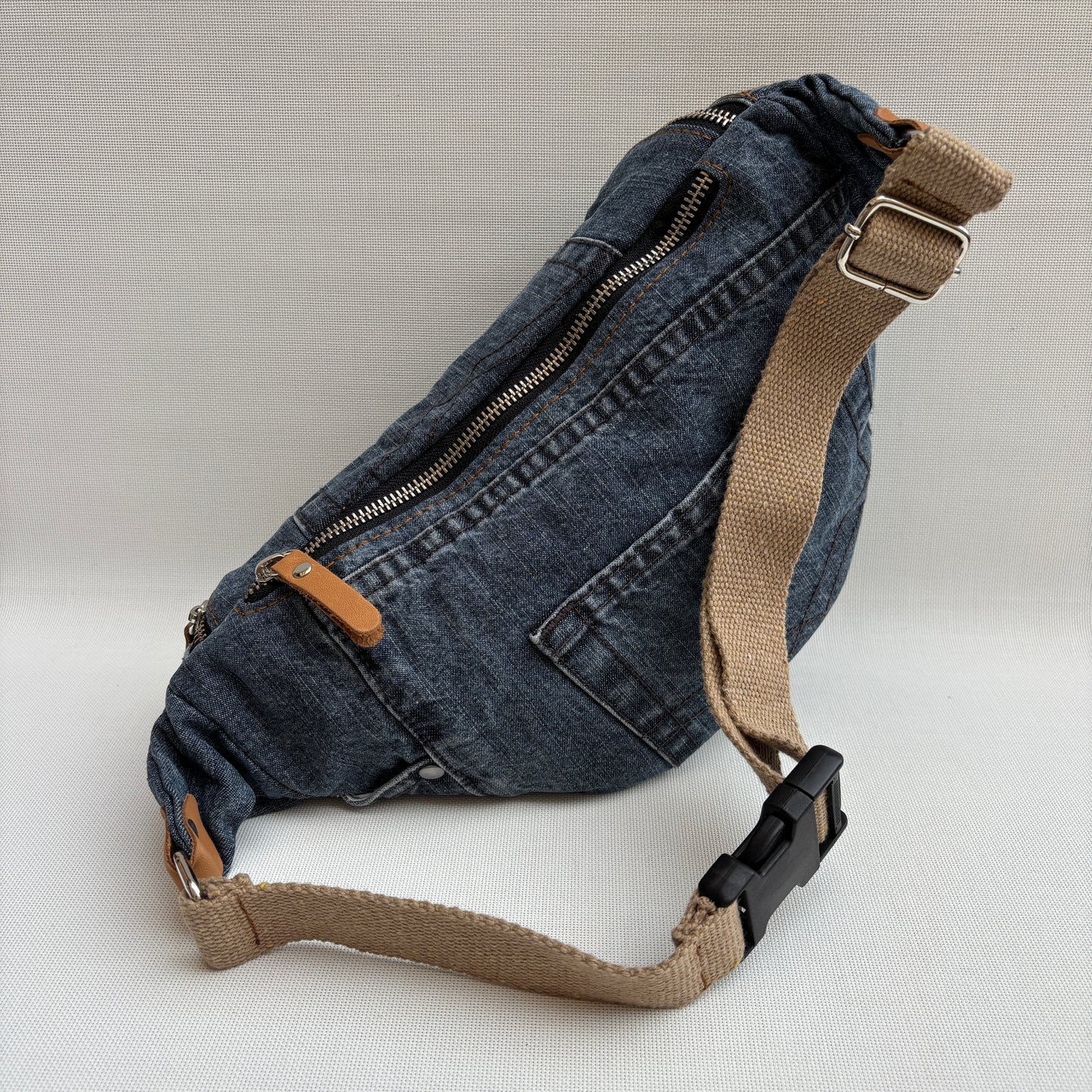 Maxi Retro Chic ♻️ Jeans Recycled ♻️ · Limited Edition · Unique Piece No. 12791