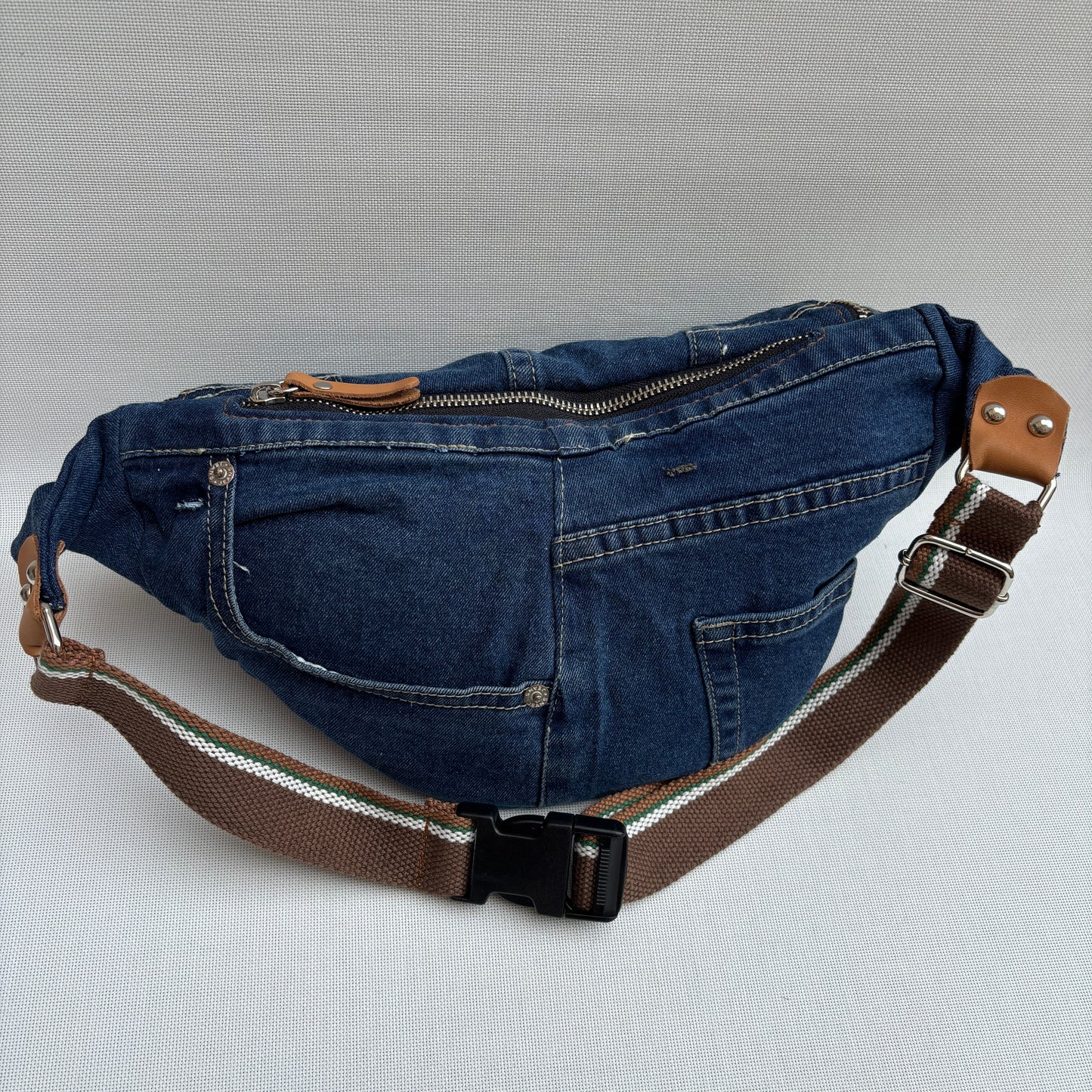 Riñonera RetroChic “Belt Edition” ♻️ Jeans Recycled ♻️ · Edición Limitada · Pieza Única Núm. 18110