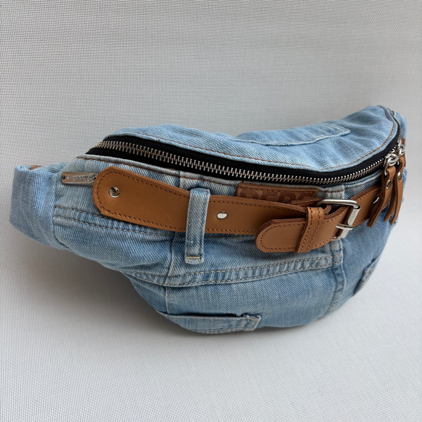 Riñonera RetroChic “Belt Edition” ♻️ Jeans Recycled ♻️ · Edición Limitada · Pieza Única Núm. 18108