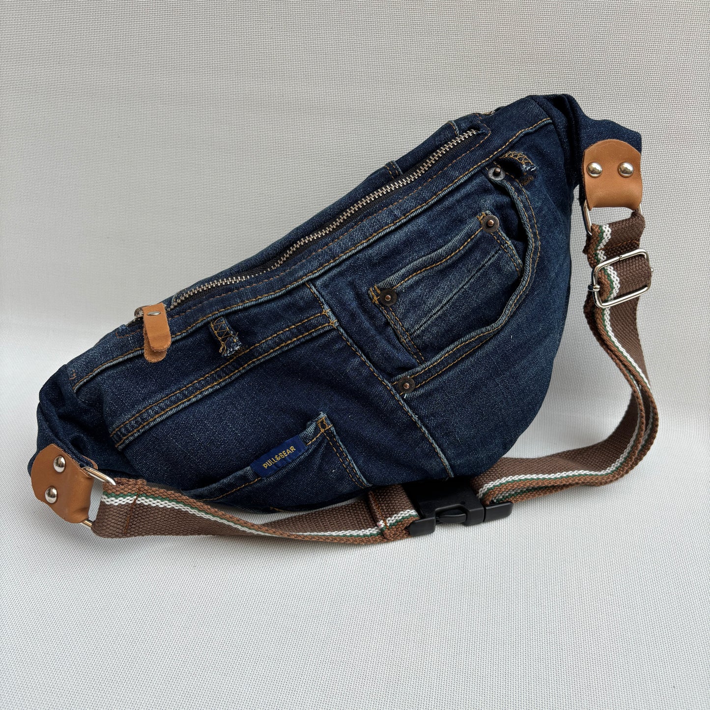 Riñonera RetroChic “Belt Edition” ♻️ Jeans Recycled ♻️ · Edición Limitada · Pieza Única Núm. 18107