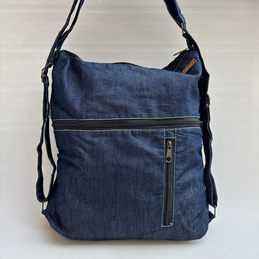 Mochila - Bolso - Tote Bag · Mutifunción · "Nepal" Color Vaquero Denim · Súper ligera · Pieza 16639